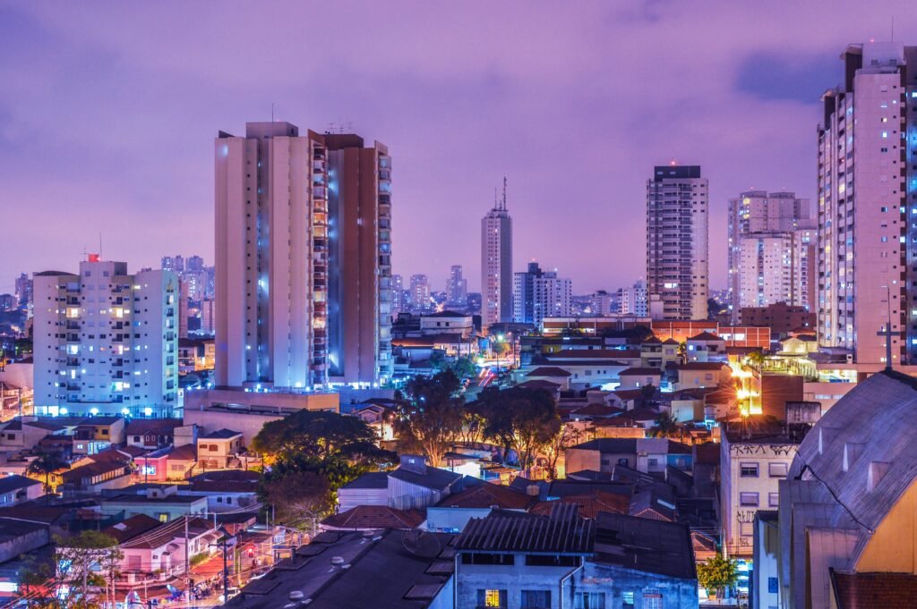 pexels-photo-45917-45917 Stunning view of Sao Paulo's illuminated skyline showcasing vibrant nightlife and towering skyscrapers.